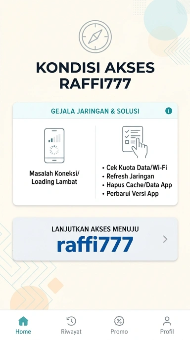 Tampilan link alternatif raffi777